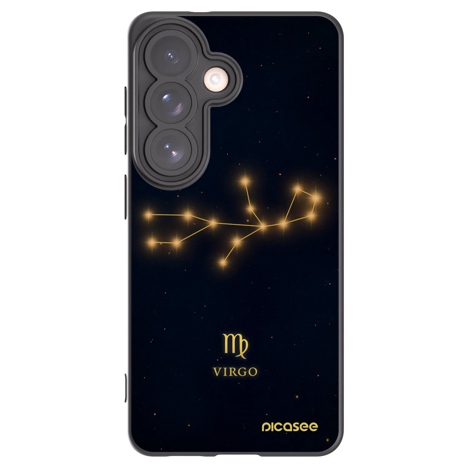 Picasee silikónový čierny obal pre Samsung Galaxy S26 - VIRGO