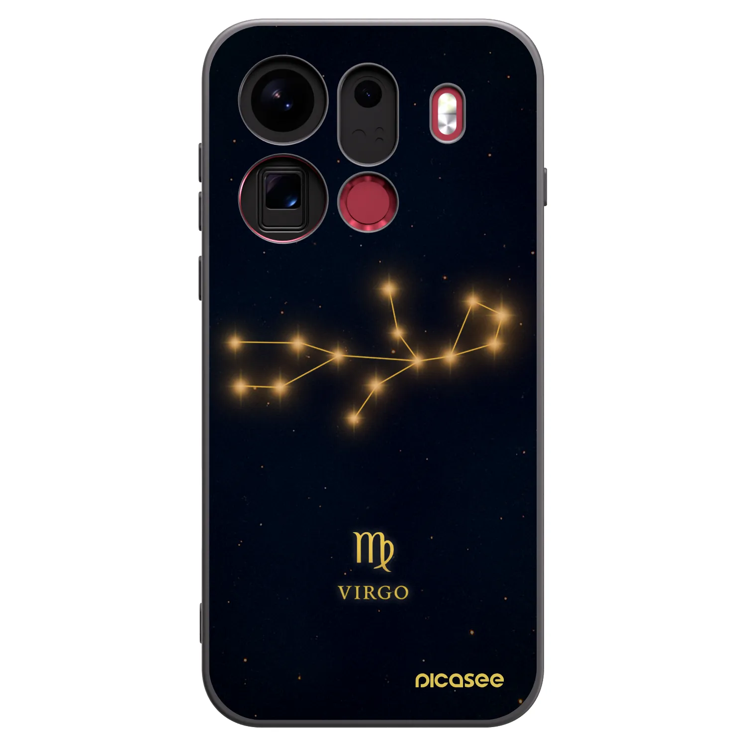 Picasee silikónový čierny obal pre OPPO Find X9 Pro - VIRGO