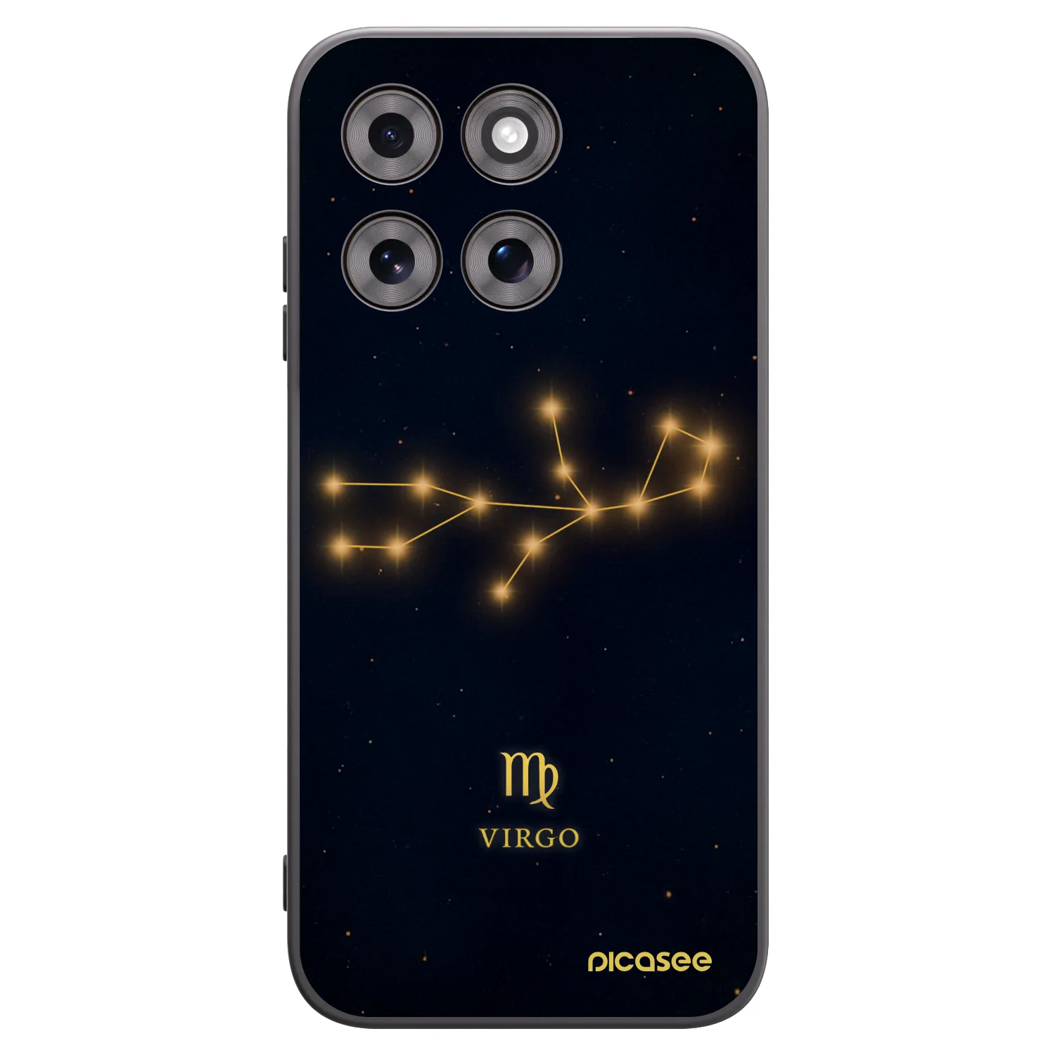 Picasee silikónový čierny obal pre Motorola Moto G77 - VIRGO