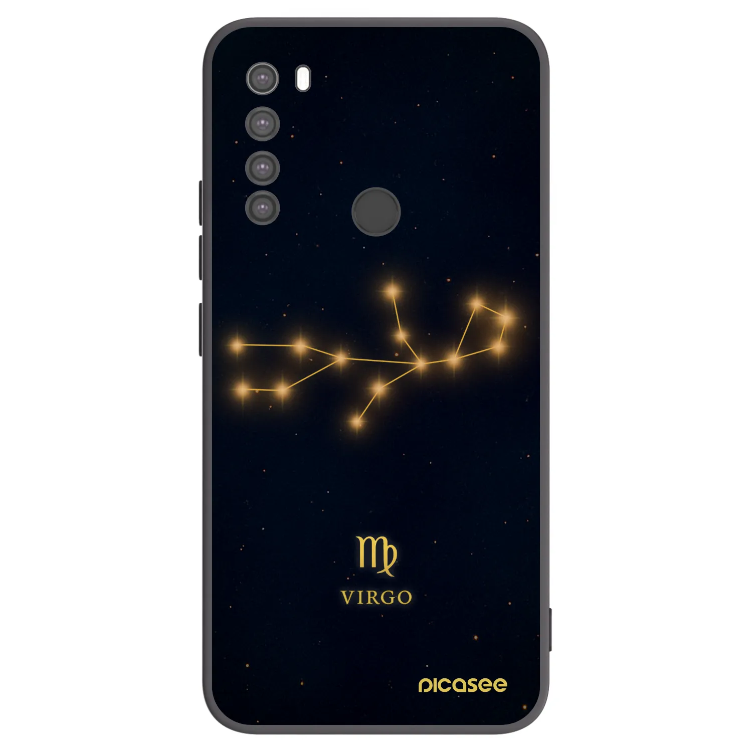 Picasee silikónový čierny obal pre Xiaomi Redmi Note 8 - VIRGO