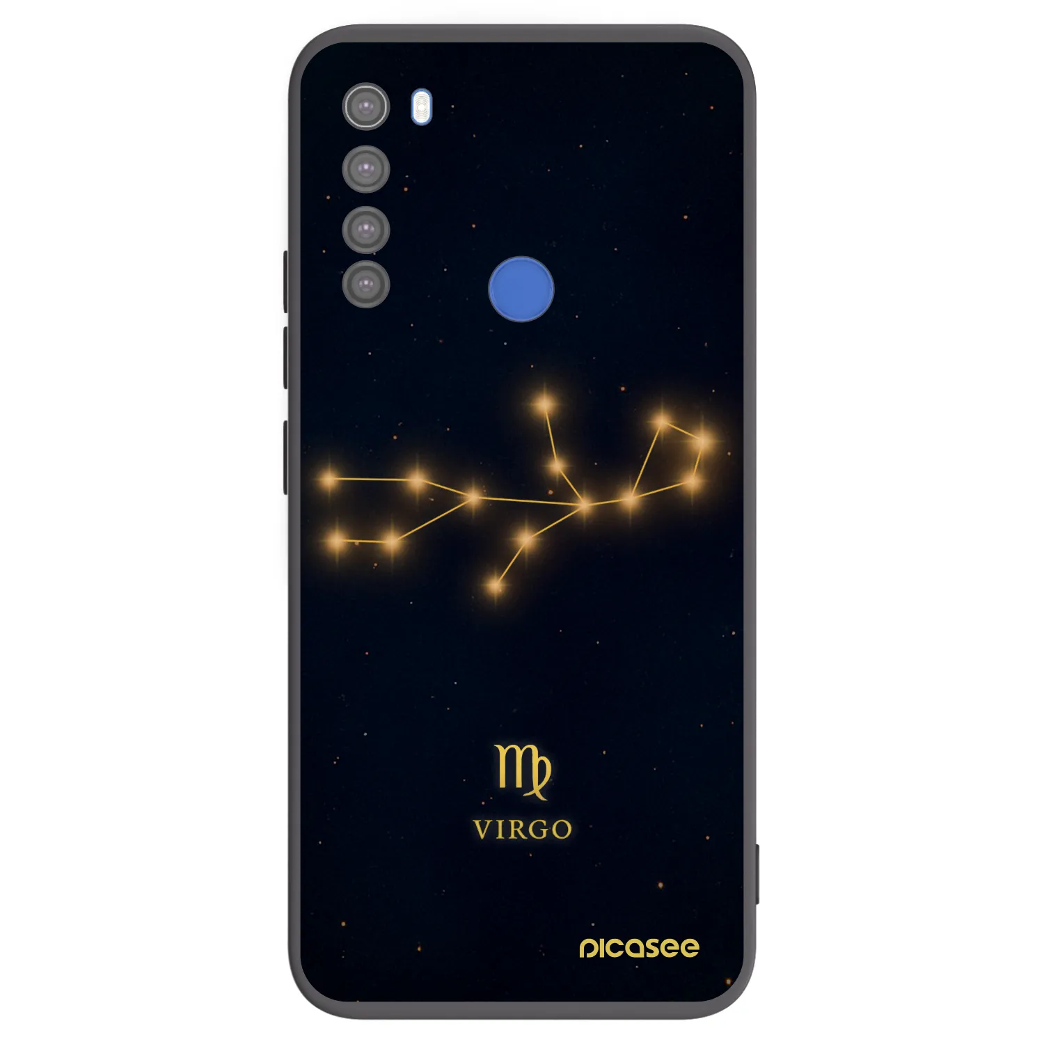 Picasee silikónový čierny obal pre Xiaomi Redmi Note 8T - VIRGO