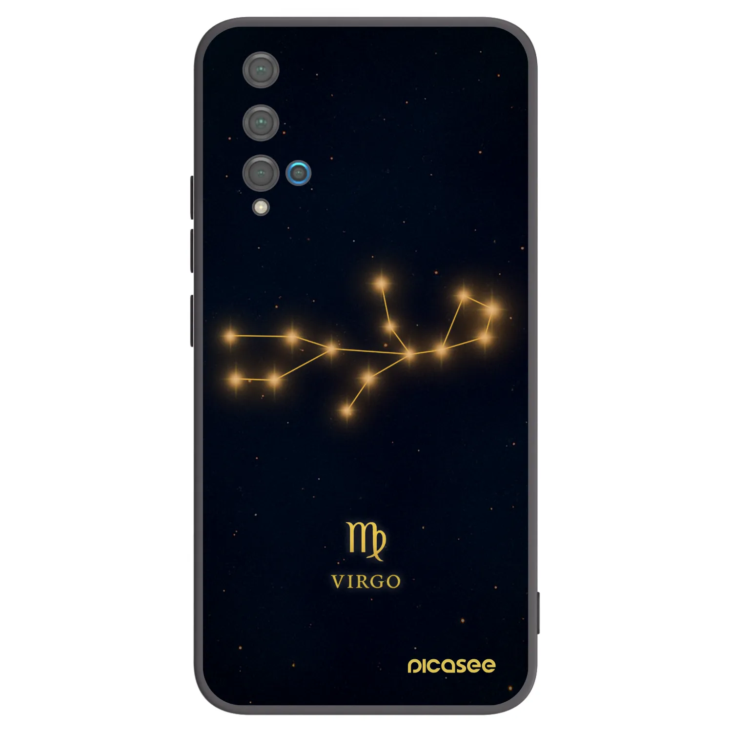 Picasee silikónový čierny obal pre Huawei Nova 5T - VIRGO