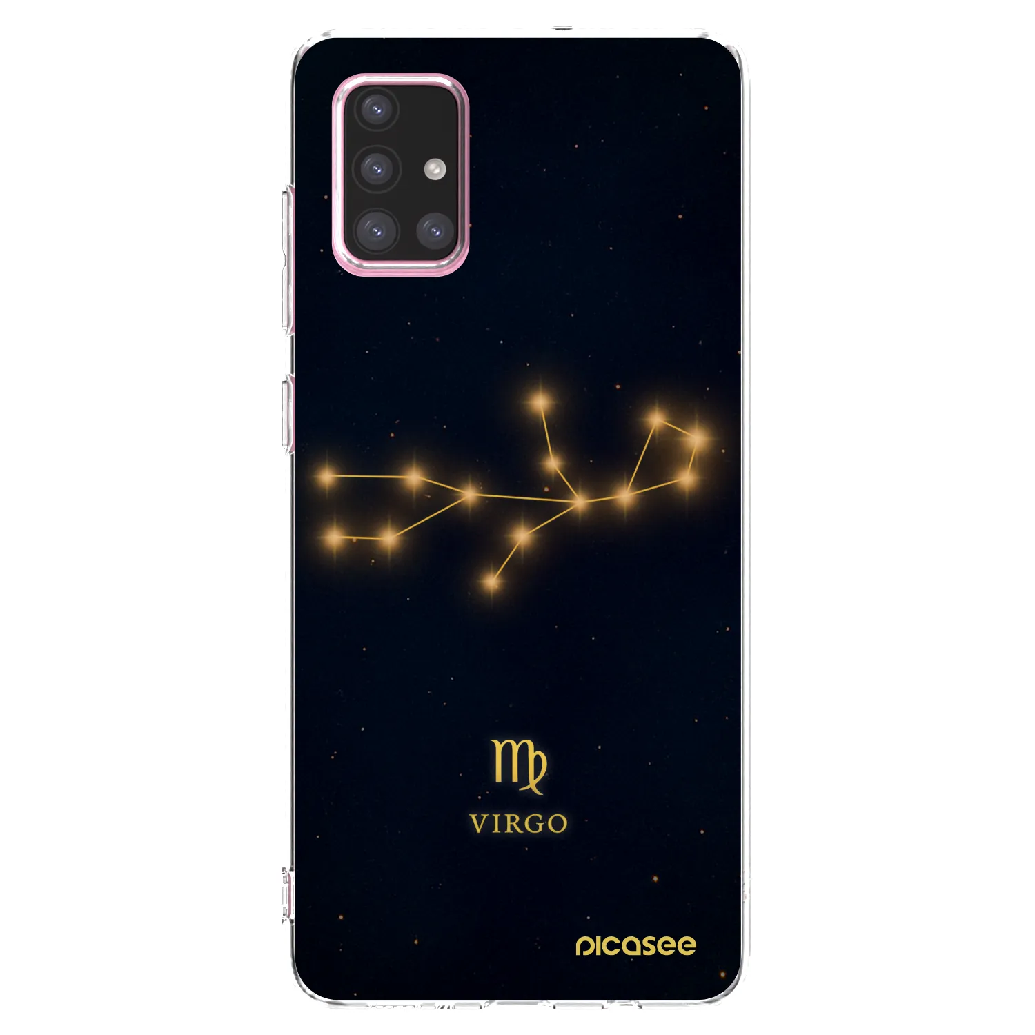 Picasee silikónový prehľadný obal pre Samsung Galaxy A71 A715F - VIRGO