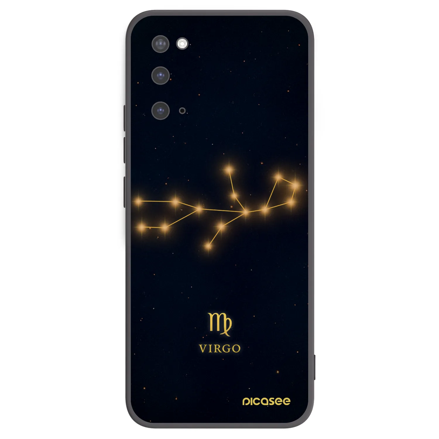 Picasee silikónový čierny obal pre Samsung Galaxy S20 G980F - VIRGO