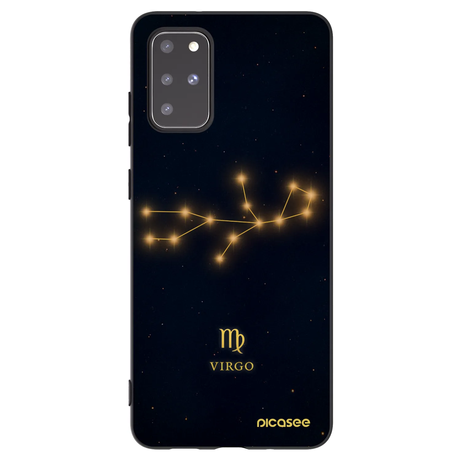 Picasee silikónový čierny obal pre Samsung Galaxy S20+ G985F - VIRGO