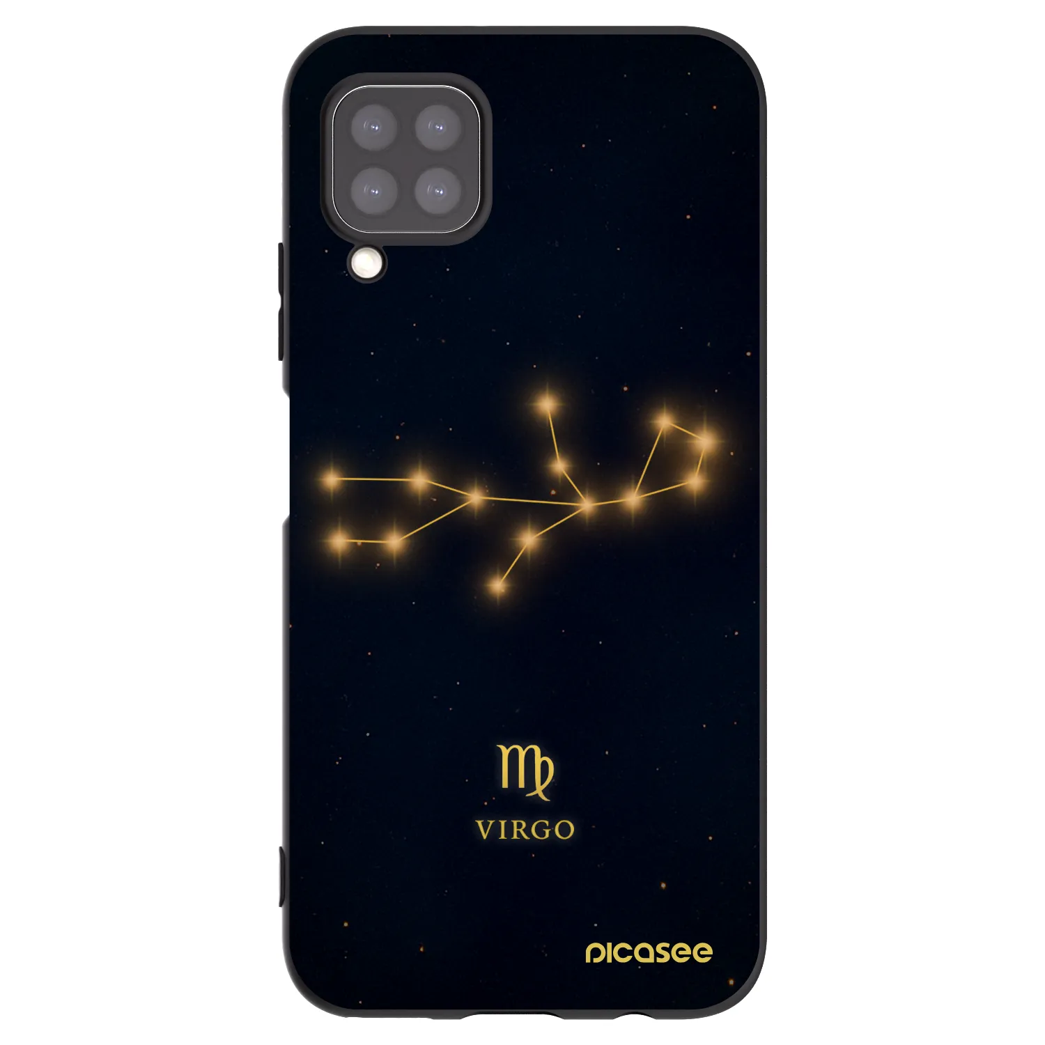 Picasee silikónový čierny obal pre Huawei P40 Lite - VIRGO