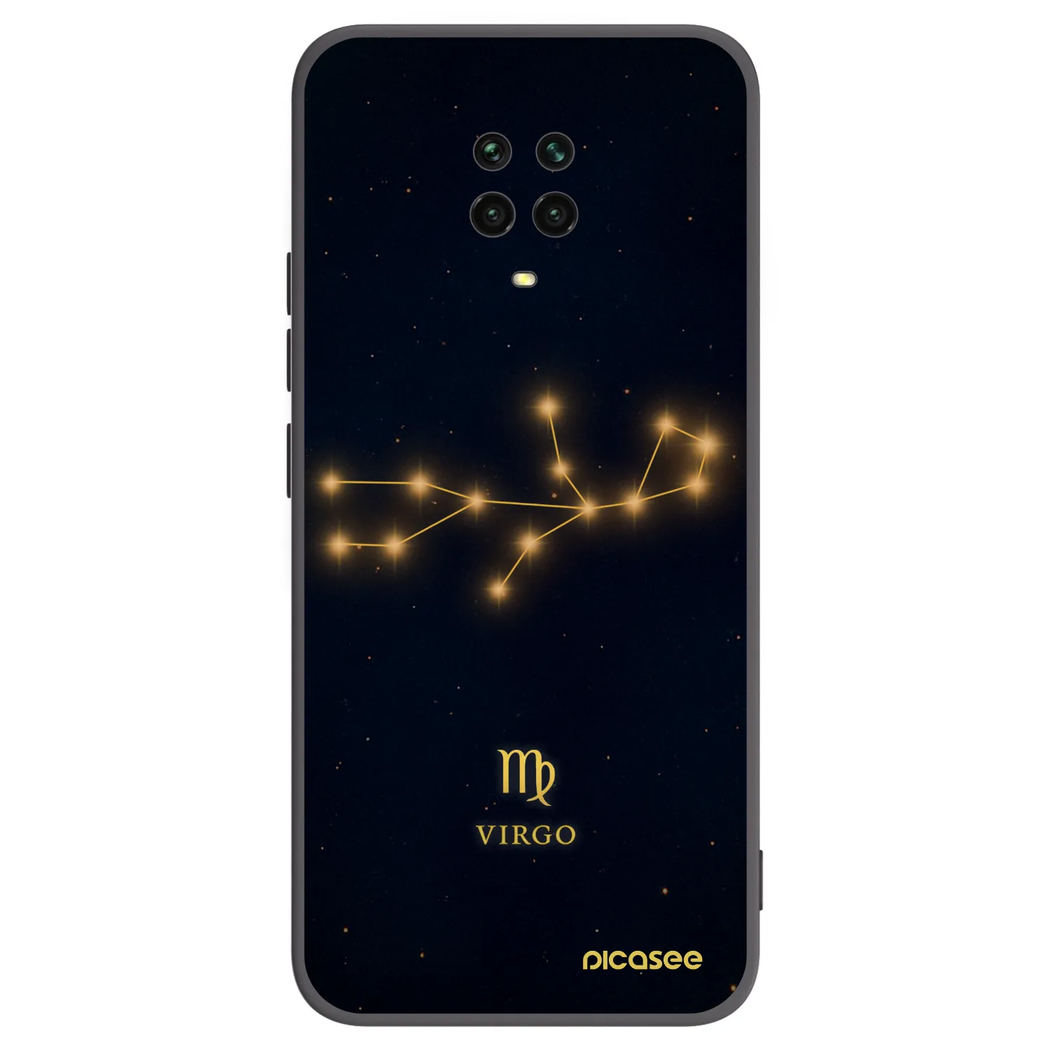 Picasee silikónový čierny obal pre Xiaomi Redmi Note 9 Pro - VIRGO
