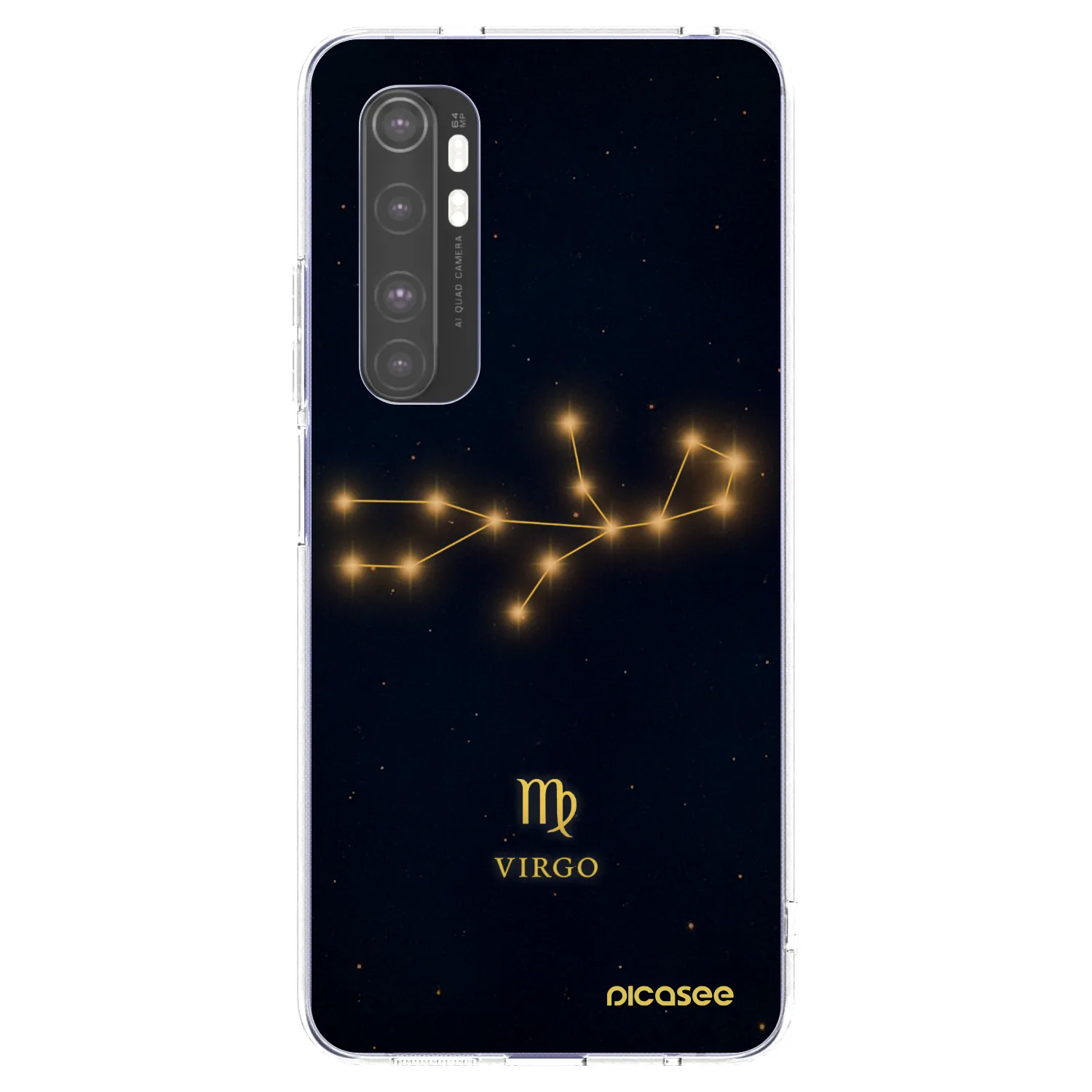 Picasee silikónový prehľadný obal pre Xiaomi Mi Note 10 Lite - VIRGO