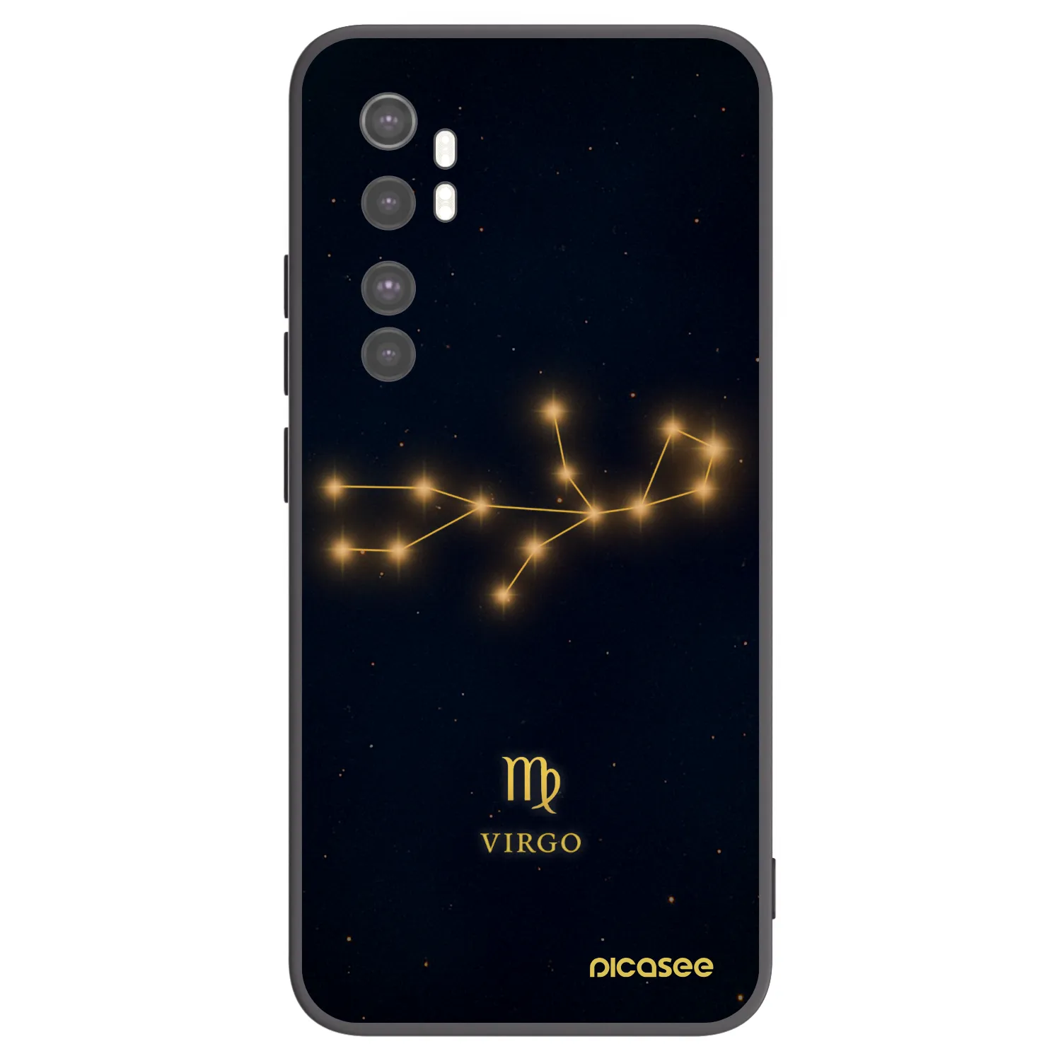 Picasee silikónový čierny obal pre Xiaomi Mi Note 10 Lite - VIRGO