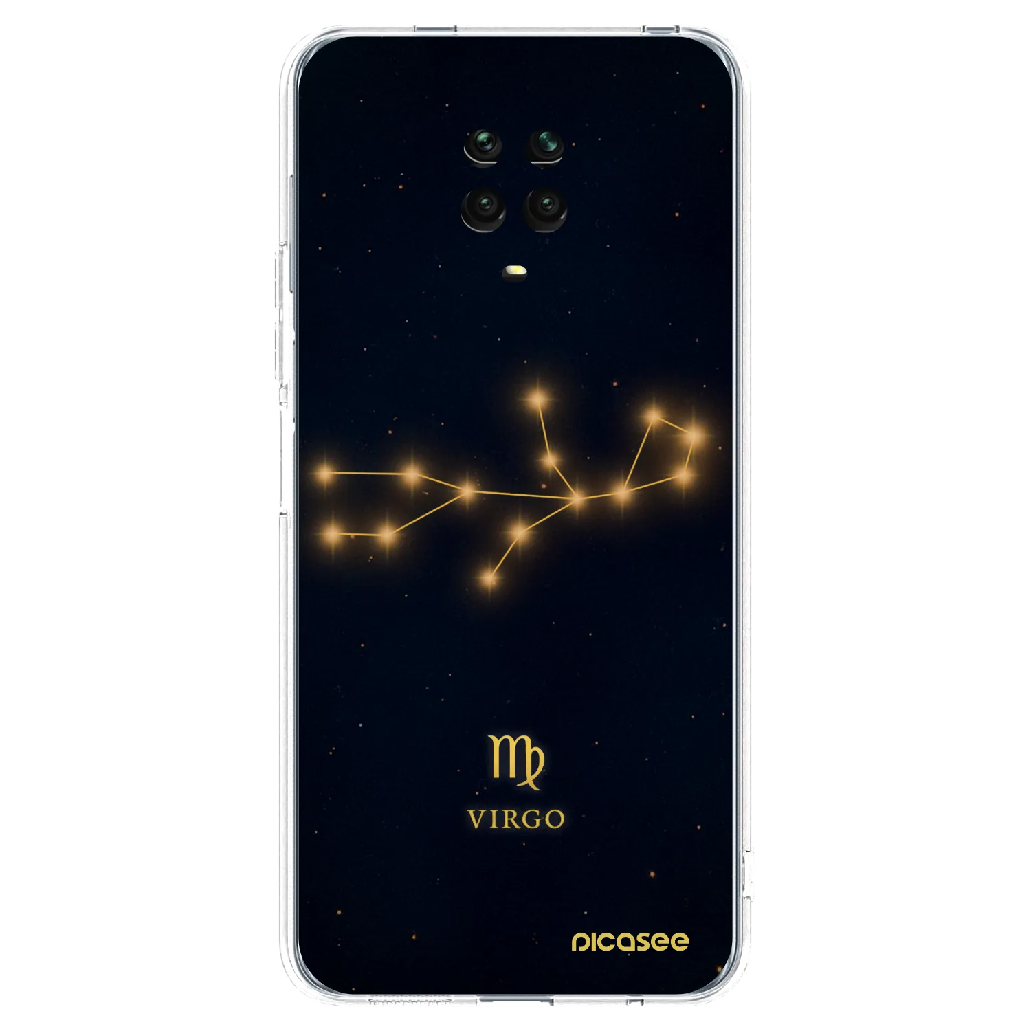 Picasee silikónový prehľadný obal pre Xiaomi Redmi Note 9S - VIRGO