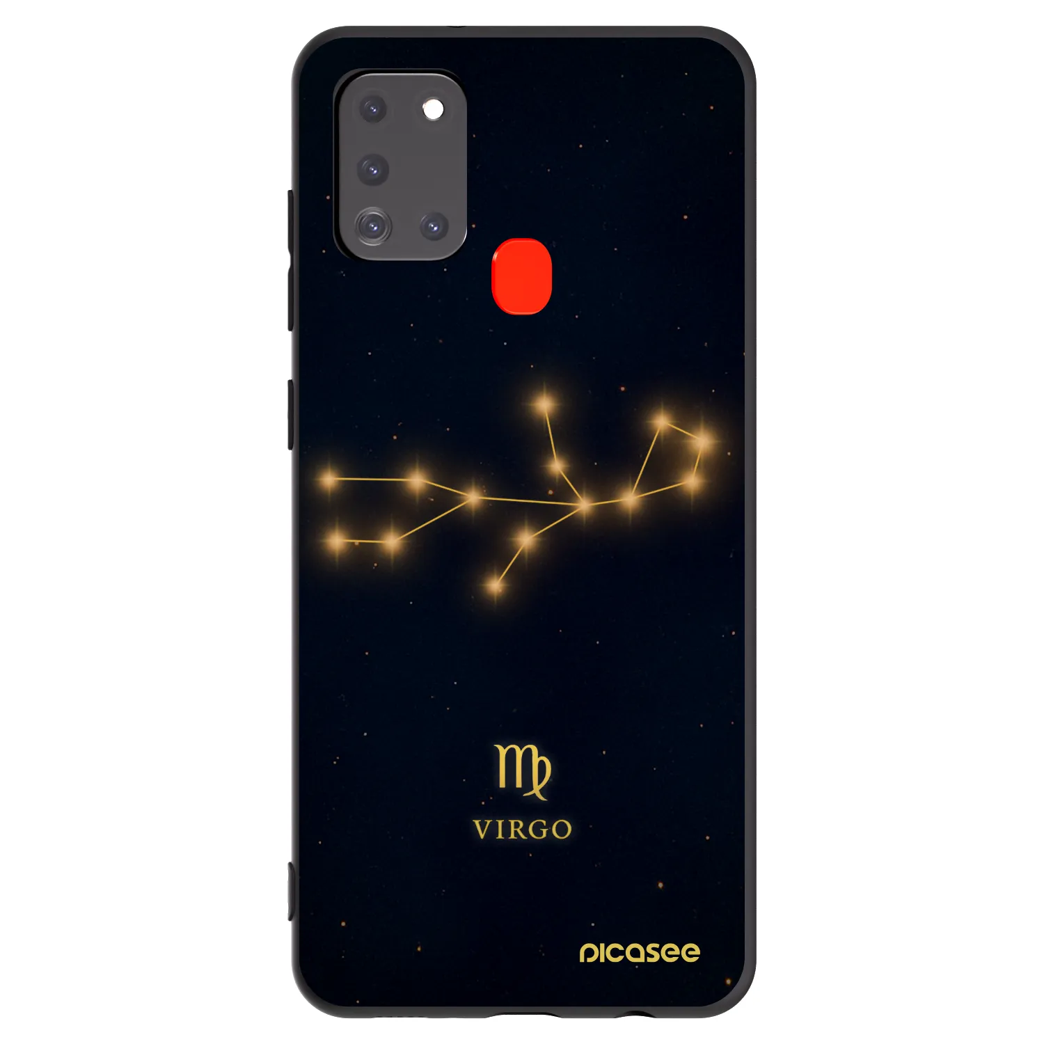 Picasee silikónový čierny obal pre Samsung Galaxy A21s - VIRGO