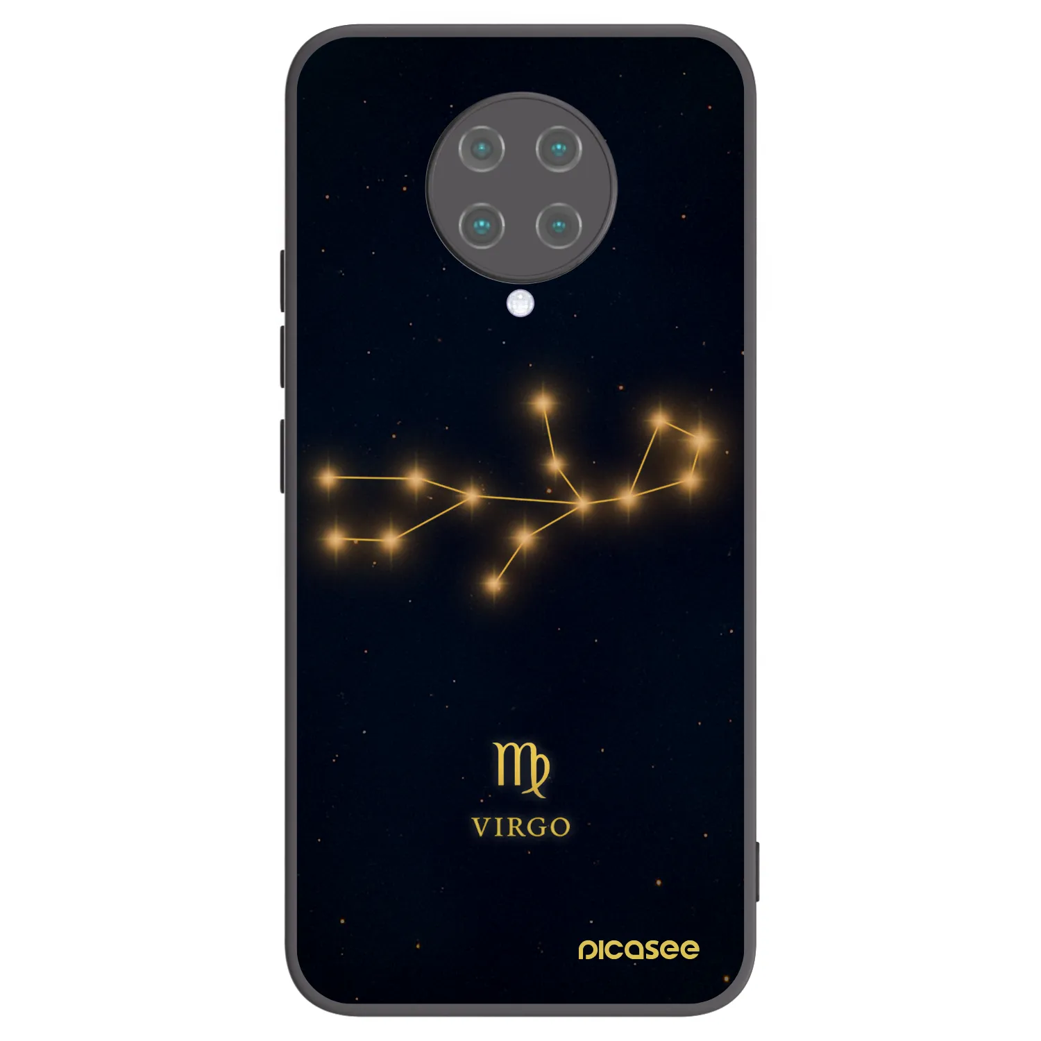 Picasee silikónový čierny obal pre Xiaomi Poco F2 Pro - VIRGO