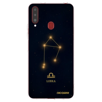Picasee silikónový prehľadný obal pre Samsung Galaxy A20s - LIBRA