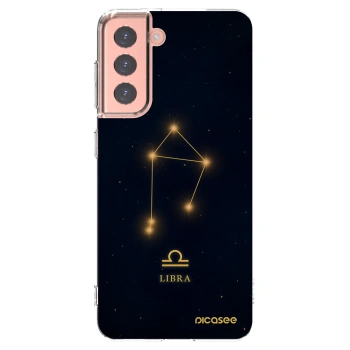 Picasee silikónový prehľadný obal pre Samsung Galaxy S21 5G G991B - LIBRA