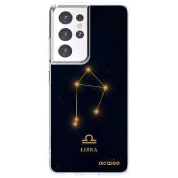 Picasee silikónový prehľadný obal pre Samsung Galaxy S21 Ultra 5G G998B - LIBRA