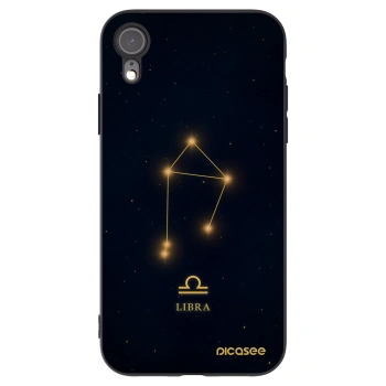 Picasee silikónový čierny obal pre Apple iPhone XR - LIBRA