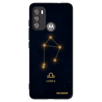 Picasee silikónový čierny obal pre Motorola Moto G60 - LIBRA