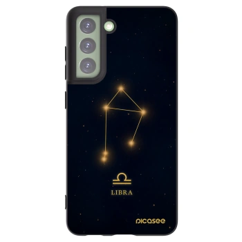 Picasee silikónový čierny obal pre Samsung Galaxy S21 FE 5G - LIBRA