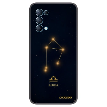 Picasee silikónový čierny obal pre OPPO A16s - LIBRA
