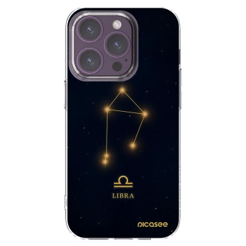 Picasee silikónový prehľadný obal pre Apple iPhone 14 Pro - LIBRA