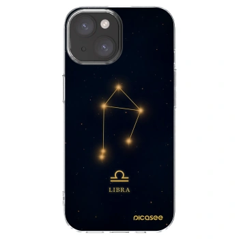 Picasee silikónový prehľadný obal pre Apple iPhone 15 - LIBRA