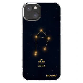 Picasee silikónový prehľadný obal pre Apple iPhone 15 Plus - LIBRA