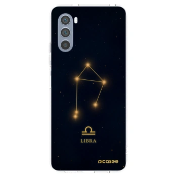 Picasee silikónový prehľadný obal pre Motorola Moto G62 - LIBRA