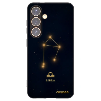 Picasee silikónový čierny obal pre Samsung Galaxy S24 S921B 5G - LIBRA