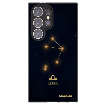 Picasee silikónový čierny obal pre Samsung Galaxy S24 Ultra S928B 5G - LIBRA