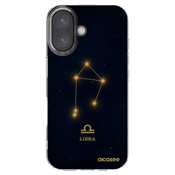 Picasee silikónový prehľadný obal pre Apple iPhone 16 - LIBRA