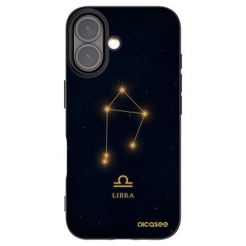 Picasee silikónový čierny obal pre Apple iPhone 16 - LIBRA