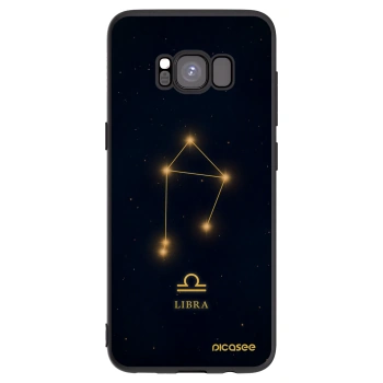 Picasee silikónový čierny obal pre Samsung Galaxy S8 G950F - LIBRA