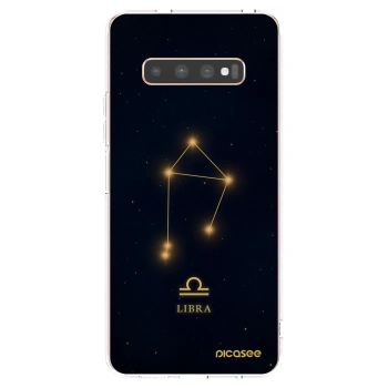 Picasee silikónový prehľadný obal pre Samsung Galaxy S10 Plus G975 - LIBRA