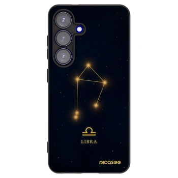 Picasee silikónový čierny obal pre Samsung Galaxy S25 5G - LIBRA