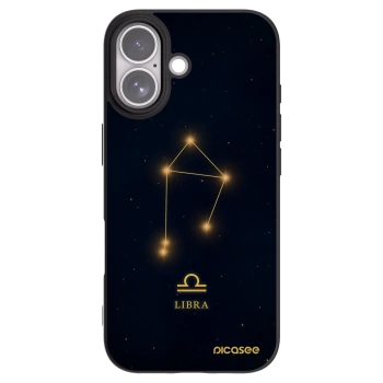 Picasee silikónový čierny obal pre Apple iPhone 17 - LIBRA