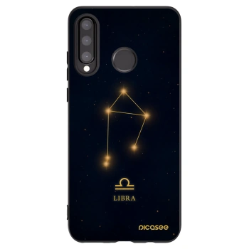 Picasee silikónový čierny obal pre Huawei P30 Lite - LIBRA