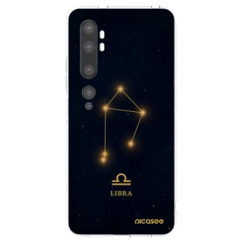 Picasee silikónový prehľadný obal pre Xiaomi Mi Note 10 (Pro) - LIBRA