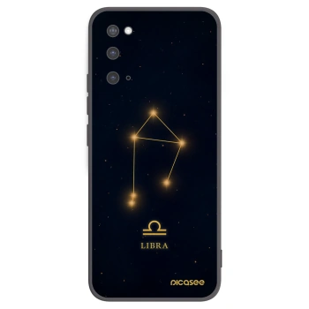 Picasee silikónový čierny obal pre Samsung Galaxy S20 G980F - LIBRA