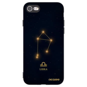 Picasee silikónový čierny obal pre Apple iPhone SE 2020 - LIBRA