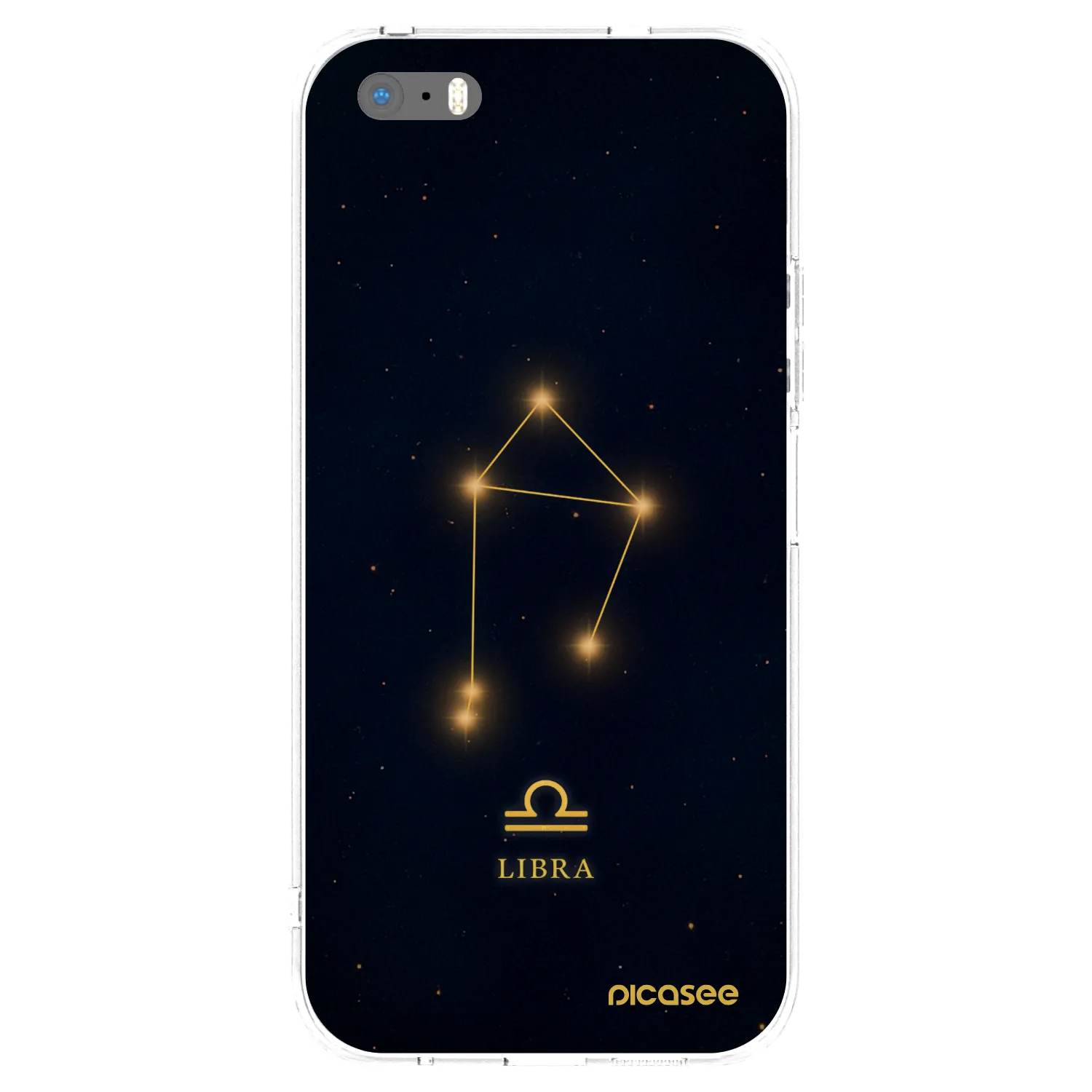 Picasee silikónový prehľadný obal pre Apple iPhone 5/5S/SE - LIBRA