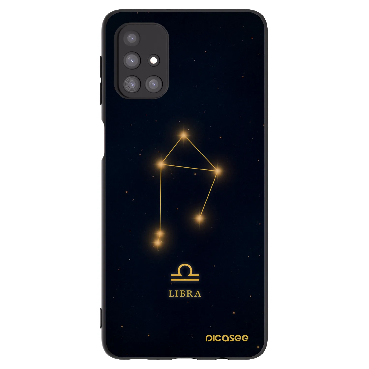 Picasee silikónový čierny obal pre Samsung Galaxy M31s - LIBRA