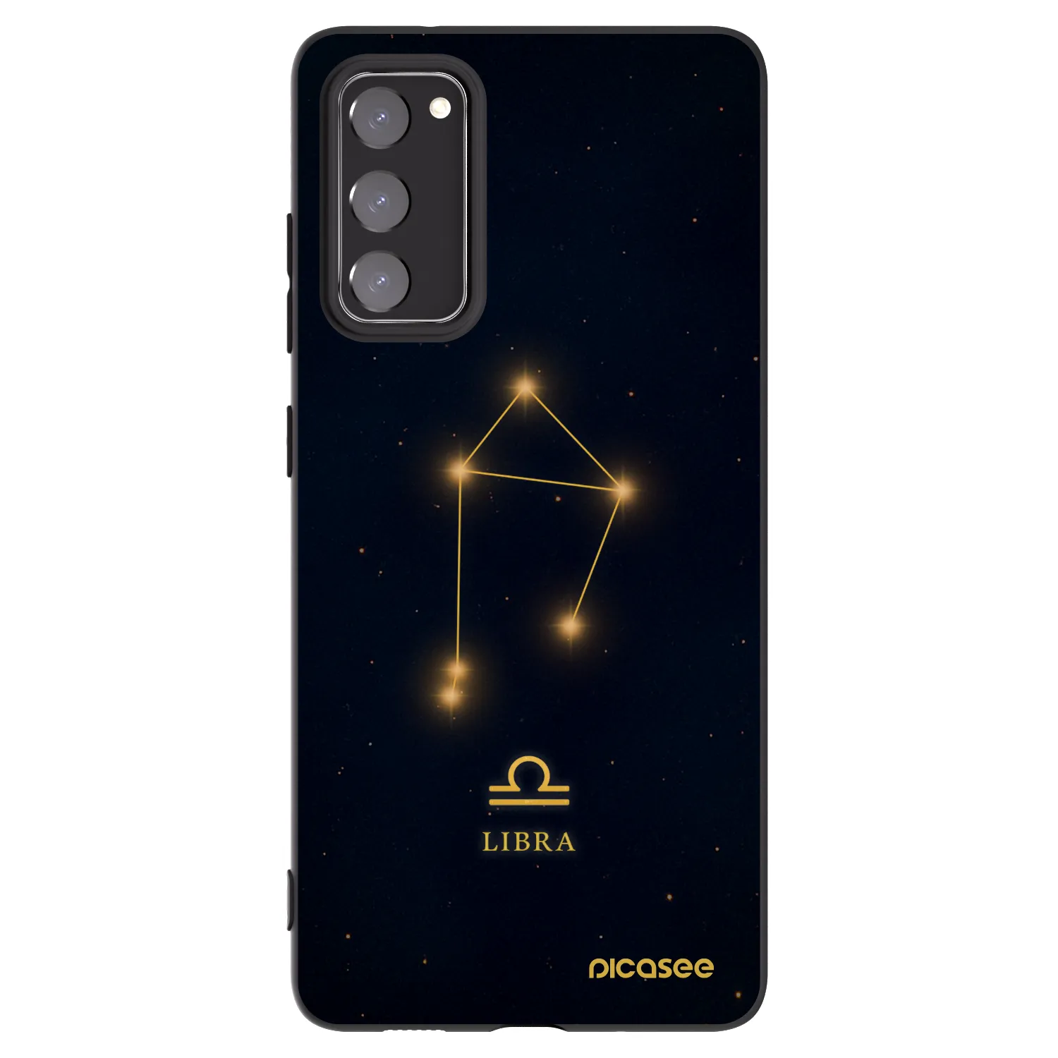 Picasee silikónový čierny obal pre Samsung Galaxy S20 FE - LIBRA