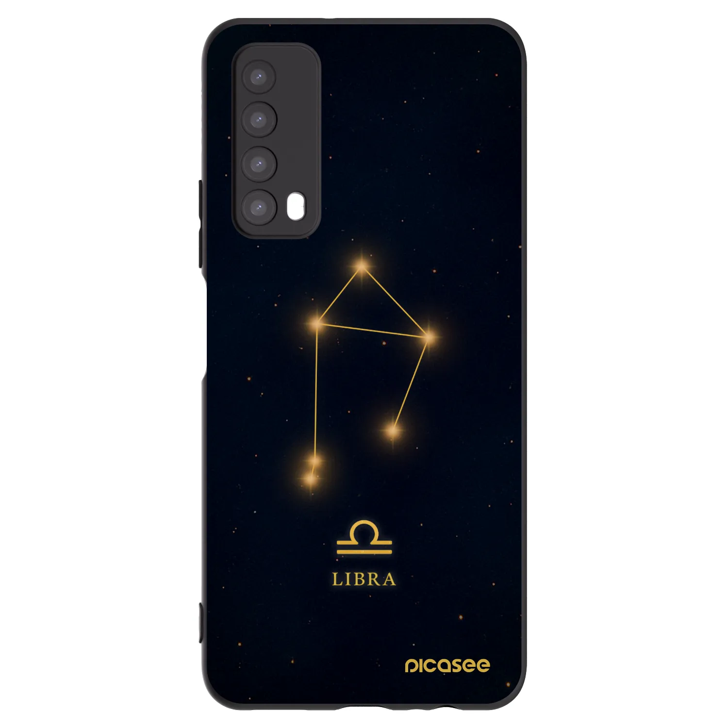 Picasee silikónový čierny obal pre Huawei P Smart 2021 - LIBRA