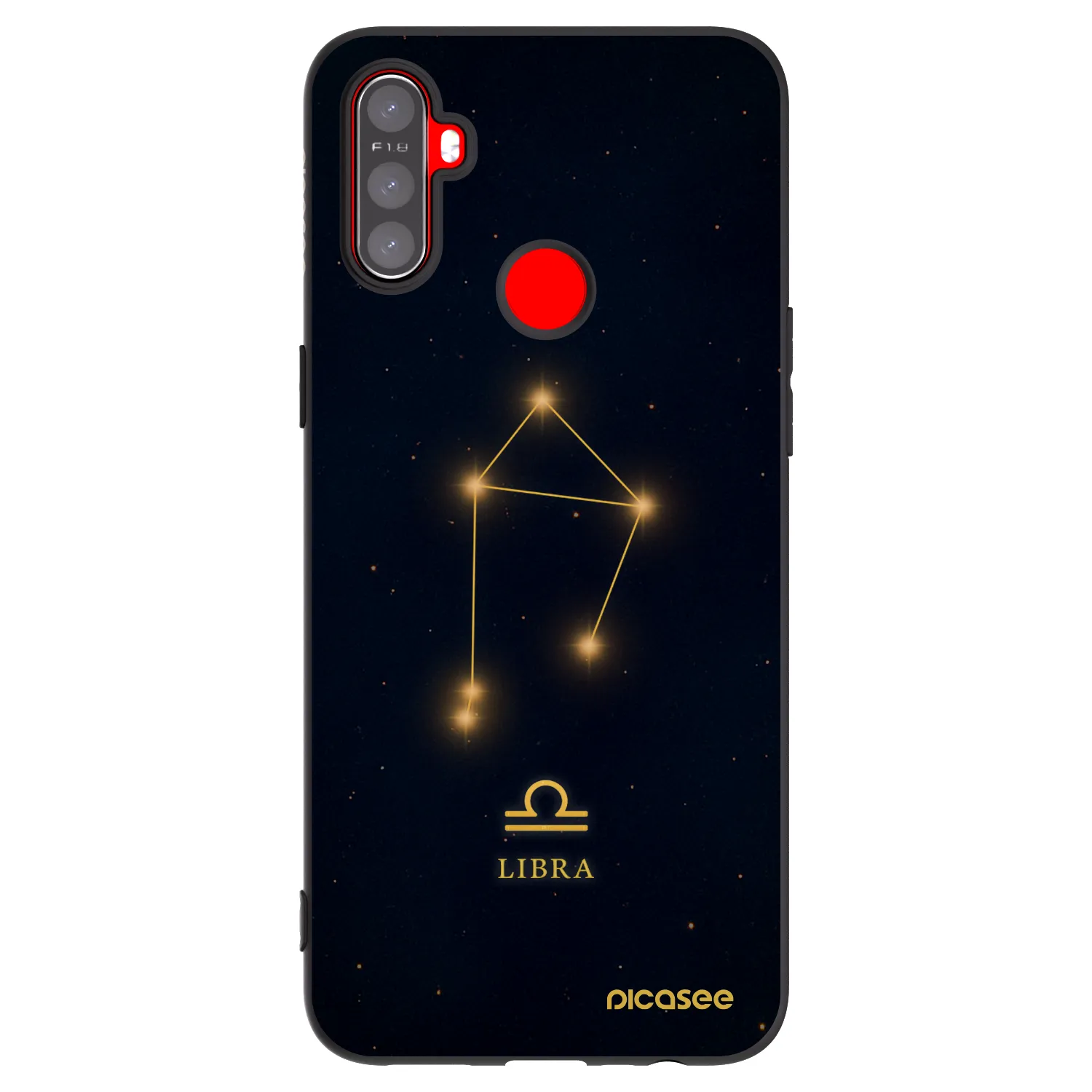 Picasee silikónový čierny obal pre Realme C3 - LIBRA