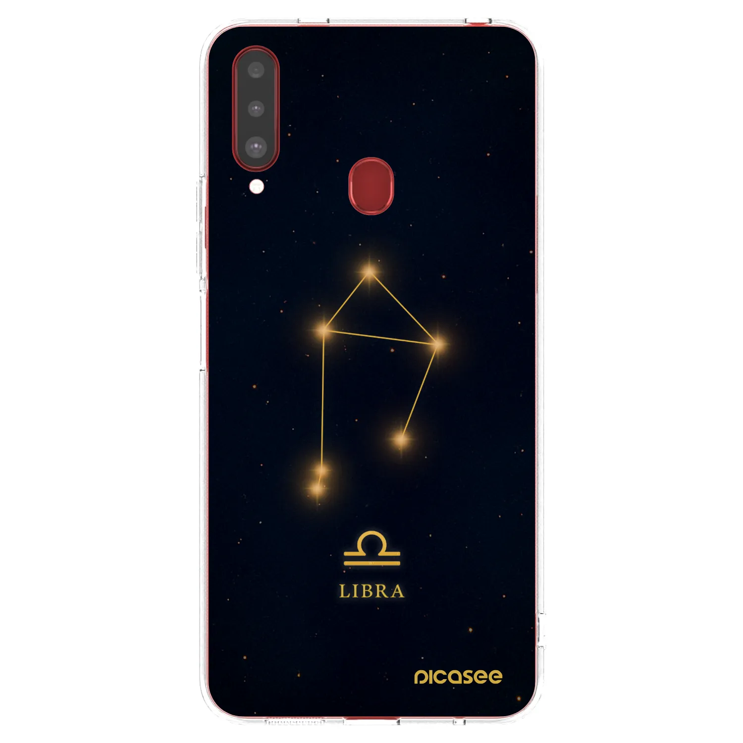 Picasee silikónový prehľadný obal pre Samsung Galaxy A20s - LIBRA