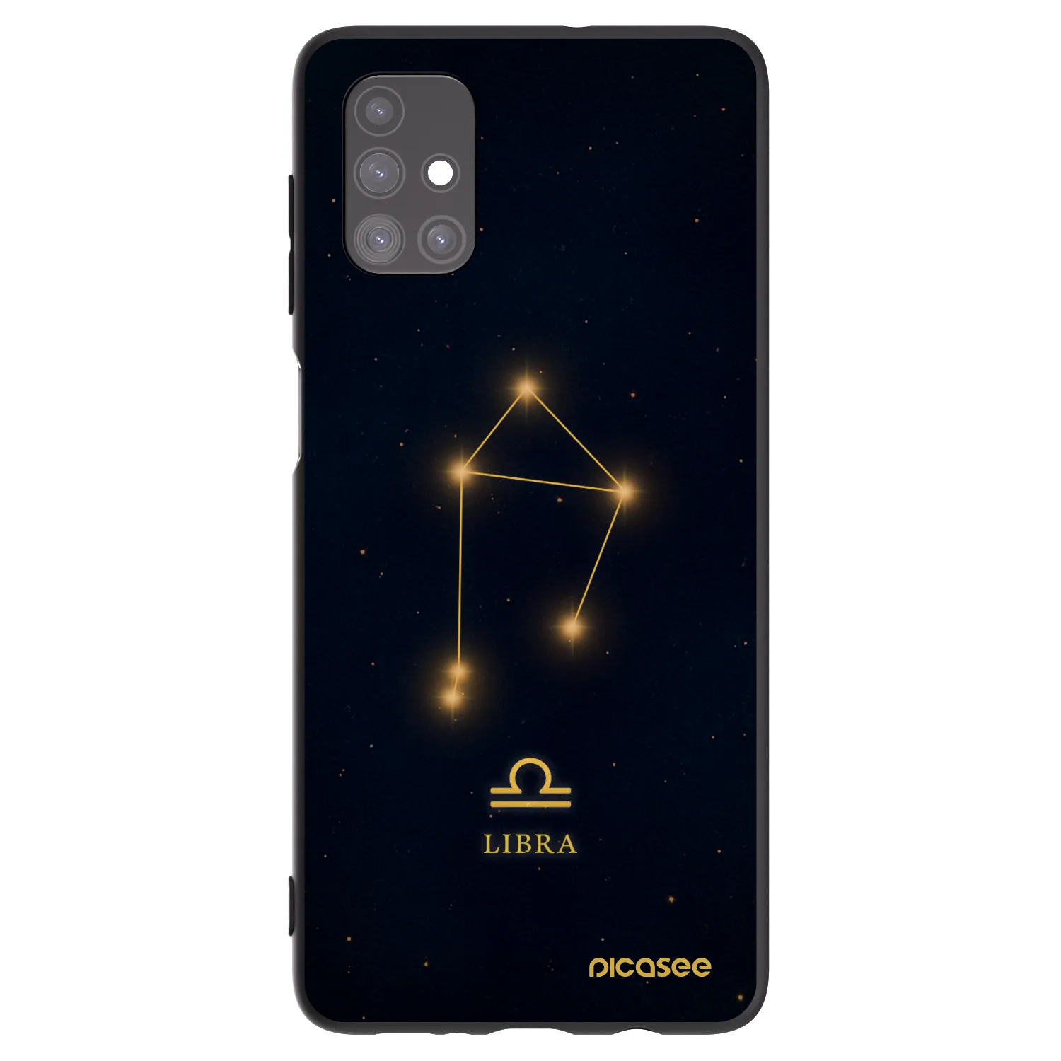 Picasee silikónový čierny obal pre Samsung Galaxy M51 M515F - LIBRA