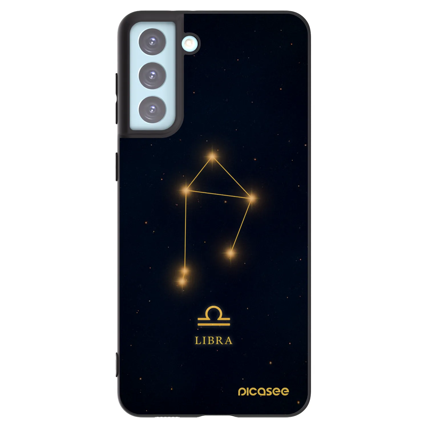Picasee silikónový čierny obal pre Samsung Galaxy S21+ 5G G996F - LIBRA