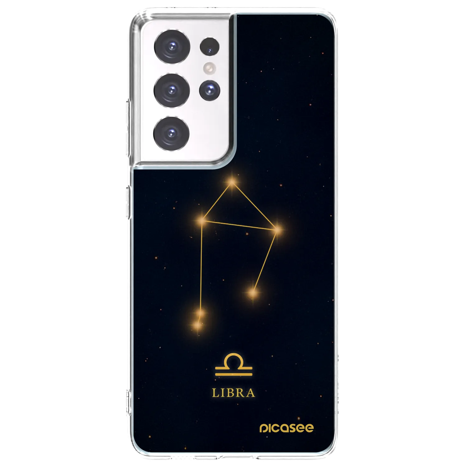 Picasee silikónový prehľadný obal pre Samsung Galaxy S21 Ultra 5G G998B - LIBRA