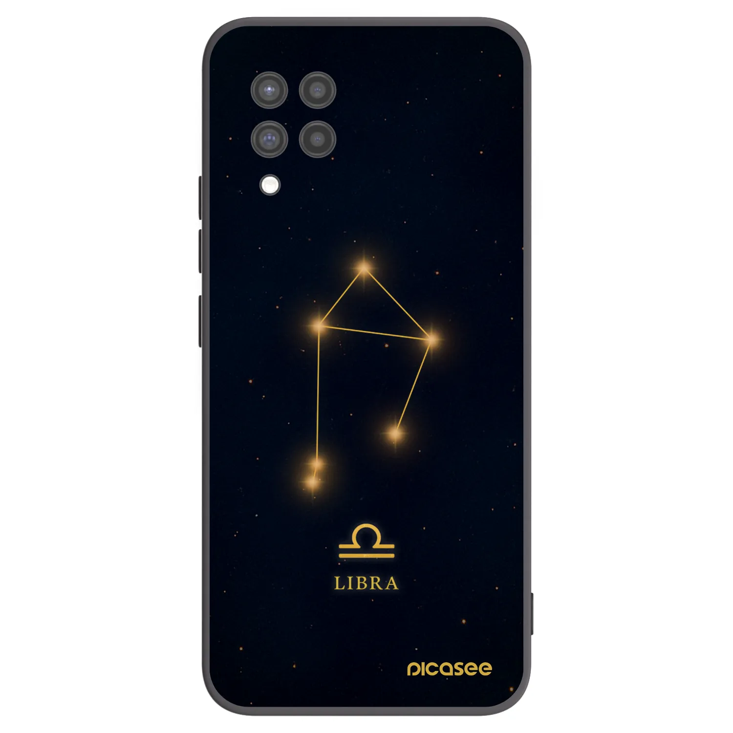Picasee silikónový čierny obal pre Samsung Galaxy A42 A426B - LIBRA