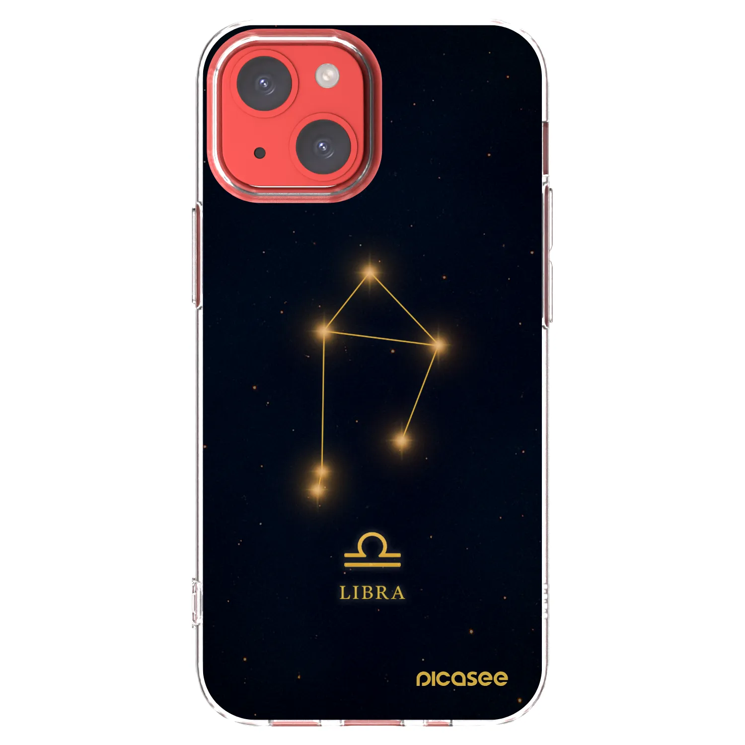 Picasee silikónový prehľadný obal pre Apple iPhone 13 mini - LIBRA
